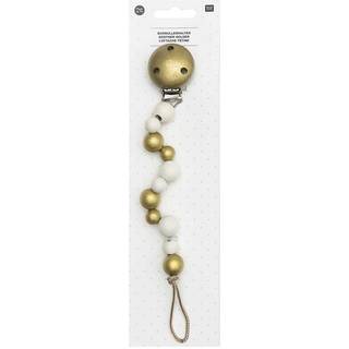 Schnullerhalter 3,5x25cm - Gold
