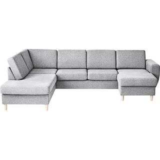 Rom Nordic højrevendt u-sofa - lysegrå