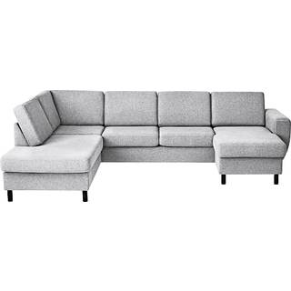 Rom Nordic højrevendt u-sofa - lysegrå