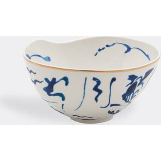 Seletti Tableware - 'Classic on Acid, Koi' salad bowl in blue PORCELAIN