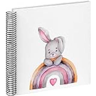Bunny Malin Spiralalbum Hvid - 24x24 cm (40 Hvide sider / 20 ark)