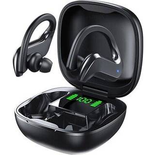 TWS Bluetooth Høretelefoner med LED Opladningsboks MD03  -  Sort