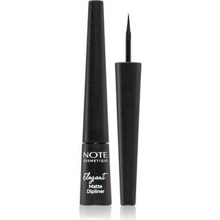 Note Cosmetique Elegant Matte Dipliner Flydende eyeliner med en metallisk mat finish Skygge 01 Coal Black 2,5 ml - 2,5 ml