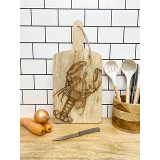 Fish Etched Wood Chopping Board