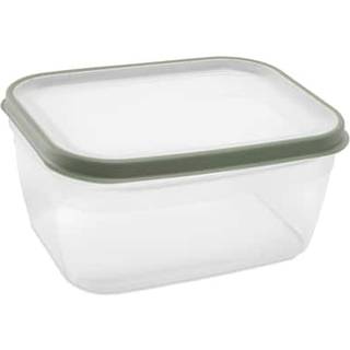 Madkasse Nordiska Plast Cook It ECO, transparent/khaki grøn, 1.6 liter
