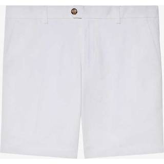 Reiss Reiss White Wicket Cotton Chino Shorts with Stretch