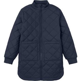 Name It Dark Sapphire Long Quilt Overgangsjakke