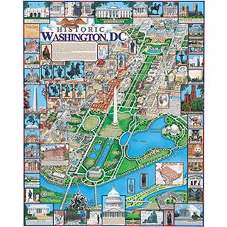 White Mountain Puzzles Washington DC - 1000 Piece Jigsaw Puzzle
