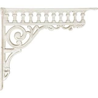 Regalträger Gründerzeit-Stil Regalhalter Regalwinkel Gusseisen Shabby Weiß