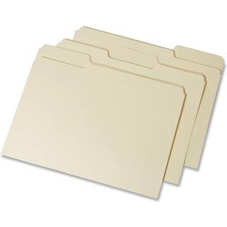 Skilcraft 7530-01-583-3820 1/3 CUT Interior H?jde Filmappe Letter St?rrelse Manila (Boks med 100)