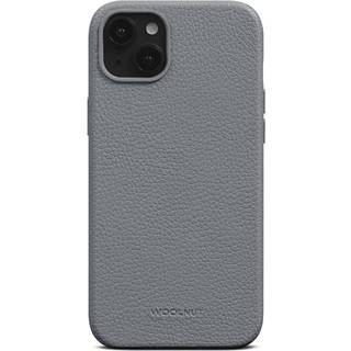 iPhone 15 Plus WOOLNUT Ægte Læder Bagside Cover - MagSafe Kompatibel - Grå