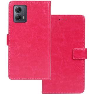 Motorola Moto G53 Flip Cover m. Kortholder - Lyserød