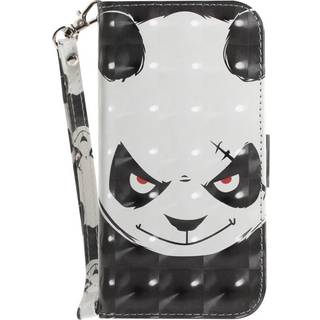 Nokia 3.4 Skinnende Læder Flip Cover m. Pung - Sur Panda