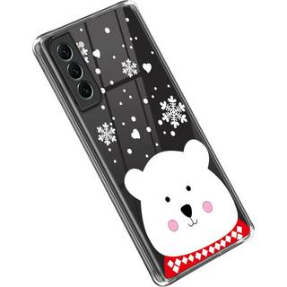 Samsung Galaxy S22 TPU Plast Julecover - Merry Christmas - Sød Isbjørn