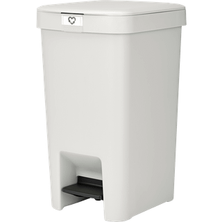 Brabantia StepUp Pedalspand, 16 Liter - i Genanvendt plast-Light Grey