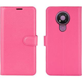 Nokia 3.4 Klassisk Læder Cover m. Pung - Rosa