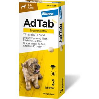 AdTab tyggetabletter til hunde 1,3 - 2,5 kg- Fri fragt over 249