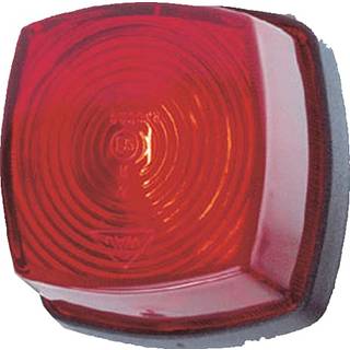 Baglygte rød 62x62mm