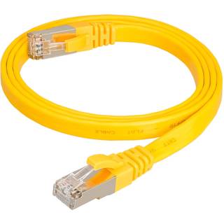Cat 7 U/FTP Netværkskabel - Fladt - Gul - 2 m