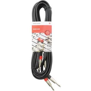 2 x Jack mono han / 2 x Jack mono han kabel - 6 m