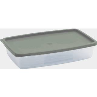 Madkasse Nordiska Plast Frys/Micro ECO, transparent/khaki grøn, 400 ml, 3-pack