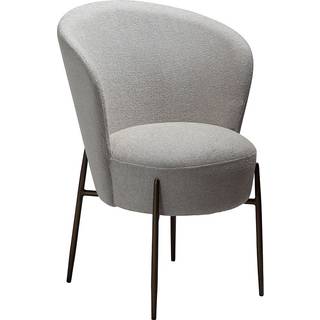 Dan-Form Orbit spisebordsstol (Cashmere boucle, Sortmalet metal)