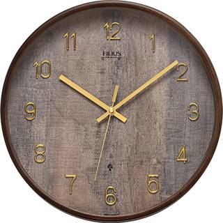 Filius 0306-3 Funk-Wanduhr Quarz Dunkelbraun