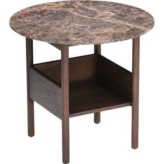 Wendelbo Collect Sidebord Ø60 Emperador Marmor /Mørkebrun Egetræ
