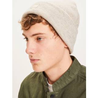Double Layer Rib Beanie, Nature Melange, One size