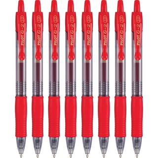 Pilot G2 Premium Gel Roller Pens Bold 1 mm pakke med 8 r?d