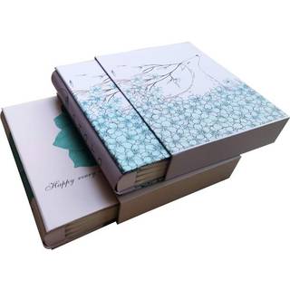 TOTOCAN 4X6 Fotoalbumpakke af 2 Hvert billede Album holder op til 200 4x6 fotos I alt 400 fotos familie - Rejse - Babyfotoalbum (Flower and Deer)