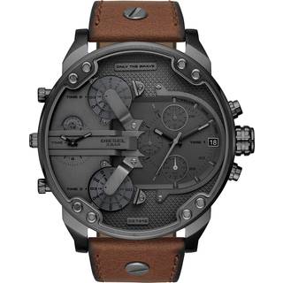 Diesel DZ7413 Mr. Daddy 2.0 Chronograf brunt læder herreur