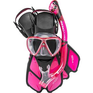 Cressi Bonete Pro Dry Set Translucent Pink L/XL