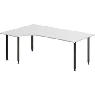 Skrivebord DNA, Lysgrå 2000x1200 mm Venstre I-ben/Sort