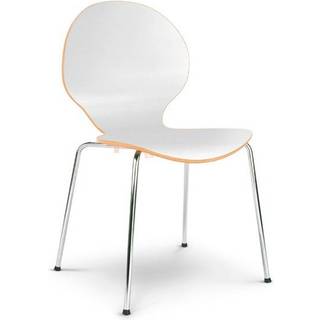 Cafestol VI standard med krom stel og hvid laminat