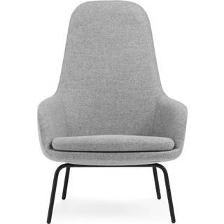 Normann Copenhagen Era Lænestol Høj Sort Stål/Main Line Flax MLF20