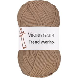 Viking Trend Merino 410 Valnød Indhold: 100% Ekstrafin merinould Vægt/længde: 50 gram = ca. 125 meter Anbefalede pinde: 4.5 mm Strikkefasthed: 10 cm = 20 m Vask: Kan vaskes på skånsom maskinvask / Maks. 30ºC / Tørres fladt.