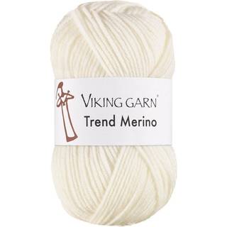 Viking Trend Merino 402 Naturhvid Indhold: 100% Ekstrafin merinould Vægt/længde: 50 gram = ca. 125 meter Anbefalede pinde: 4.5 mm Strikkefasthed: 10 cm = 20 m Vask: Kan vaskes på skånsom maskinvask / Maks. 30ºC / Tørres fladt.