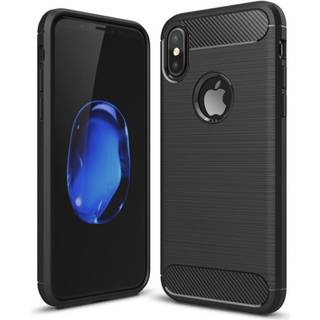 SKALO iPhone X/XS Armor Carbon Stødsikker TPU-cover - Blå