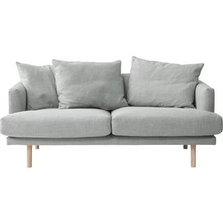 1898 Sjövik 2,5-personers sofa Bern 0348 grey, hvidolierede ben i eg