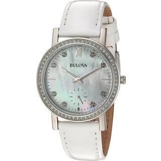 Bulova 96L245 Hvid/Læder Ø32 mm