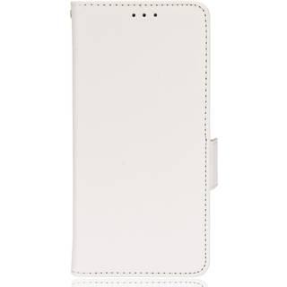 TCL 20L PU Litchi Læder Flip Cover m. Pung - Hvid