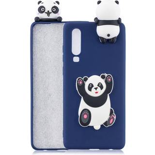 Huawei P30 Fleksibelt Plastik Cover 3D Panda