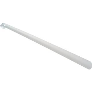 Langt skohorn, metal, 59 cm, hvid