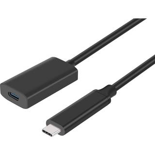 NÖRDIC aktiv 5m USB-C 3.2 Gen 2 SuperSpeed 10 Gbps forlængerkabel han til hun