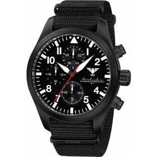 KHS AIRBSC.NB Herrenarmbanduhr Airleader Chronograph Schwarz