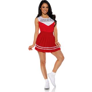 Cheerleader Damenkostüm rot M