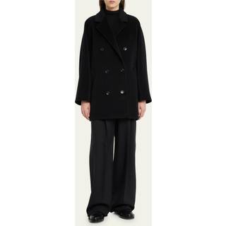 Max Mara 101801 Icon wool and cashmere coat - black - S-M
