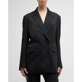 The Row Tristana double-breasted blazer - black - XL