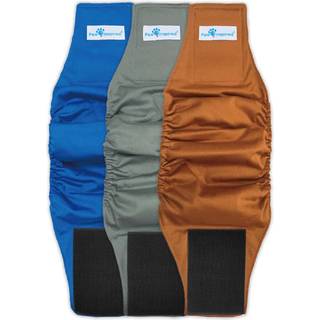 Paw Inspired 3ct hanhund wraps vaskbart mavebnd til hunde | Vaskbare hundebleer Genanvendelige hanhundebleer til mrkning (lille (3 ct.) assorte